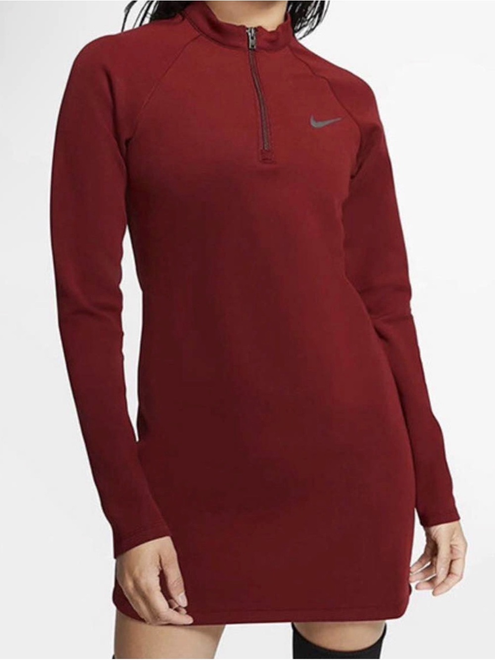 Nike Sportswear Long-Sleeve
Dress in Team Red